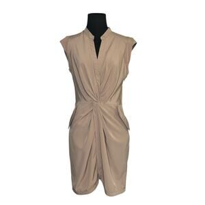 Ark & Co beige cap sleeves mini dress size Medium